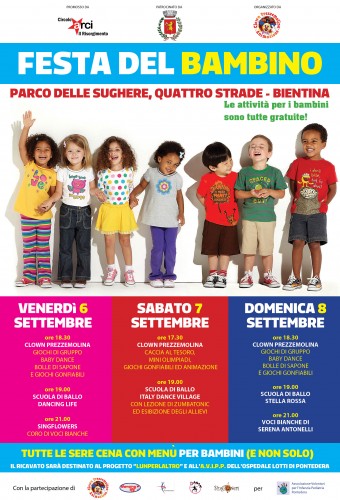 Locandina della Festa del Bambino a Quattro Strade, edizione del 2013