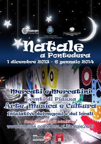 Locandina di Natale a Pontedera, edizione 2013