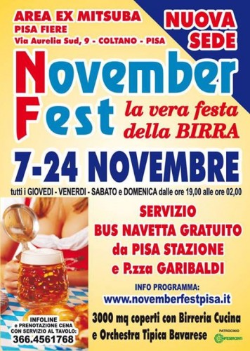 Locandina del November Fest a Pisa, edizione del 2013
