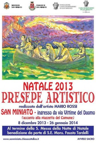 Locandina del Presepe Artistico di San Miniato, edizione 2013