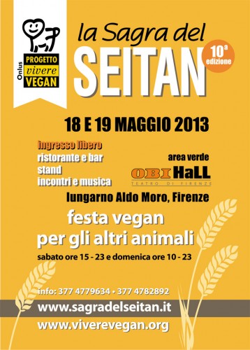 Locandina della Sagra del Seitan a Firenze, edizione del 2013