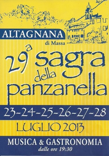 Locandina della Sagra della Panzanella di Altagnana, edizione del 2013