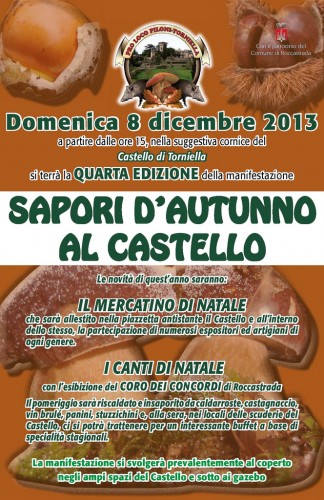 Locandina di Sapori d'Autunno al Castello a Torniella, edizione del 2013