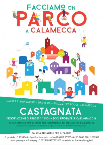 Locadina della Castagnata a Calamecca, edizione del 2014
