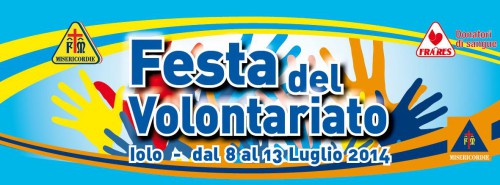 Locandina della Festa del Volontariato a Iolo, edizione del 2014
