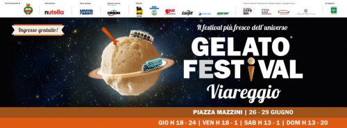 Locandina del Festival del Gelato a Viareggio, edizione del 2014
