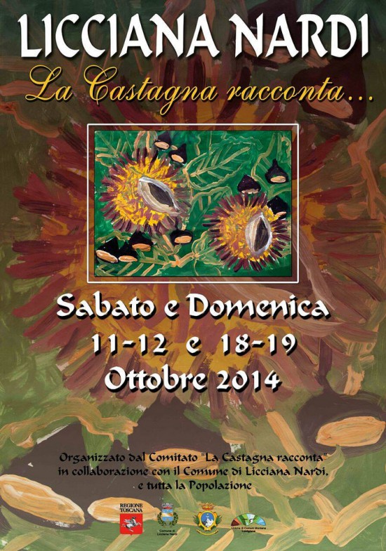 Locandina de La Castagna racconta a Licciana Nardi, edizione del 2014