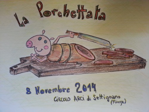 Locandina de La Porchettata a Settignano, edizione del 2014