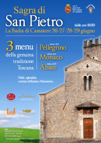 Locandina della Sagra di San Pietro a Camaiore, edizione del 2014