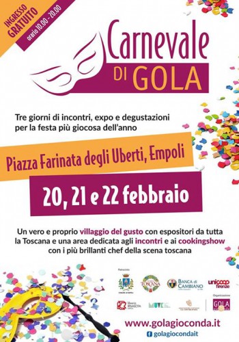 Locandina del Carnevale di Gola a Empoli, edizione 2015