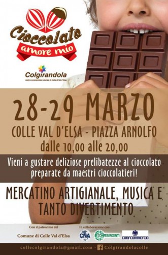 Locandina di Cioccolato amore mio a Colle Val d'Elsa, edizione marzo 2015
