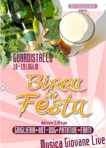 Locandina della Festa della Birra a Guardistallo, edizione 2015