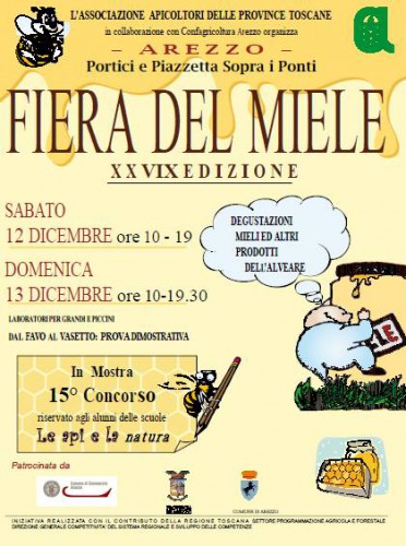 Locandina della Fiera del Miele ad Arezzo, edizione del 2015