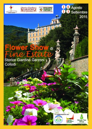 Locandina del Flower Show di Fine Estate a Collodi, edizione del 2015