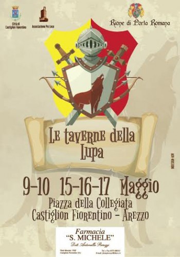 Locandina de Le Taverne della Lupa a Castiglion Fiorentino, edizione 2015