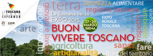 Locandina di Toscana Terra del Buon Vivere a Siena, edizione 2015