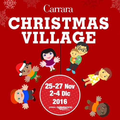 Locandina di Christmas Village a Carrara, edizione 2016