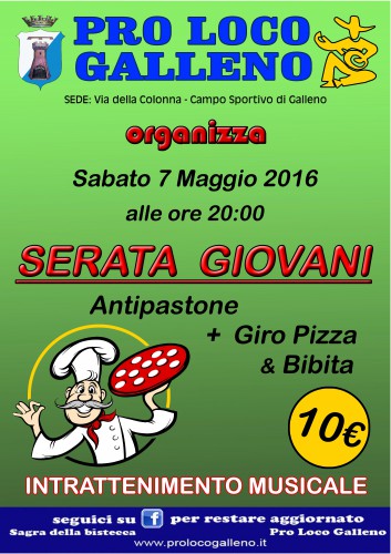 Locandina del Giro Pizza a Galleno, edizione del 2016