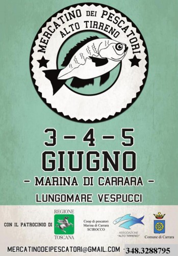 Locandina dei Pescatori Alto Tirreno a Marina di Carrara, edizione del 2016