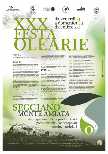 Locandina di Olearie a Seggiano, edizione del 2016