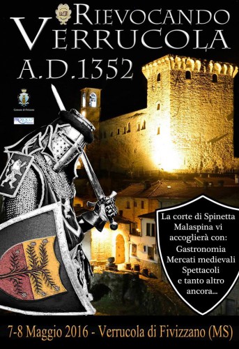 Locandina di Rievocando Verrucola AD 1352, edizione 2016