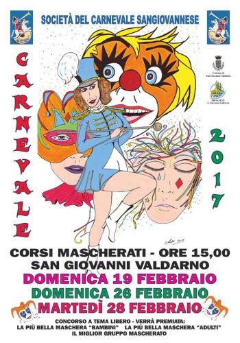 Locandina del Carnevale Sangiovannese, edizione 2017