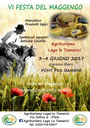 Locandina della Festa del Maggengo a Coltano, edizione del 2017