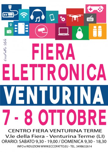 Locandina della Fiera Elettronica a Venturina Terme, edizione 2016