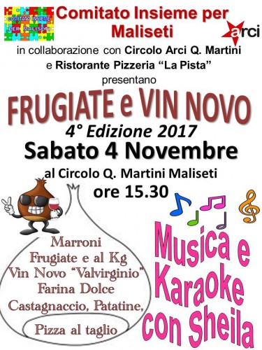 Locandina di Frugiate e Vin Novo a Prato, edizione 2017