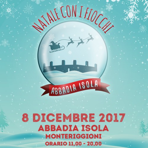 Locandina di Natale coi Fiocchi ad Abbadia Isola, edizione 2017