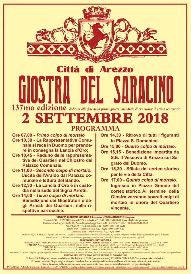 Giostra del Saracino, Arezzo Giostra del Saracino, Arezzo