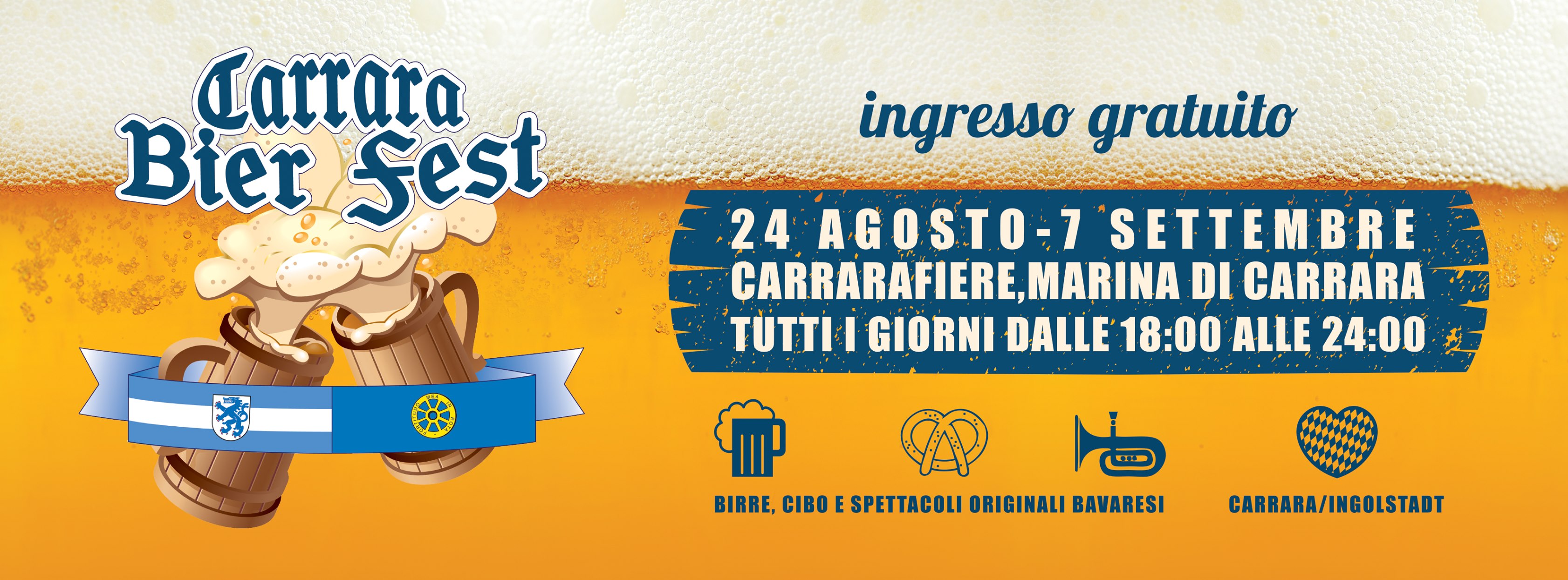 Locandina di Carrara Beer Fest a Marina di Carrara