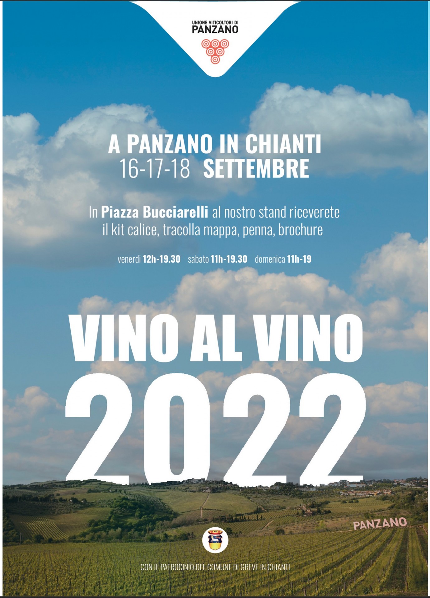 Locandina di Vino al Vino a Panzano in Chianti