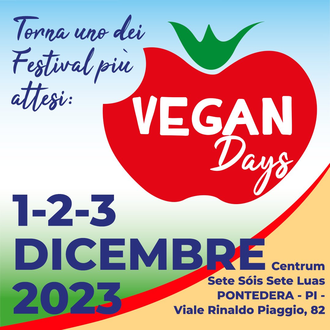 Locandina di Vegan Days a Pontedera