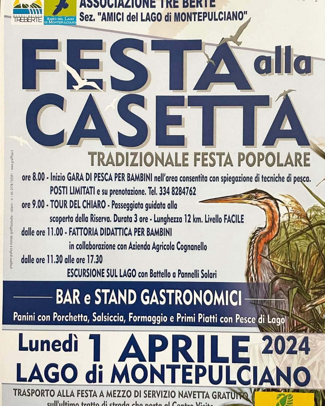 Locandina Festa alla casetta a Montepulciano