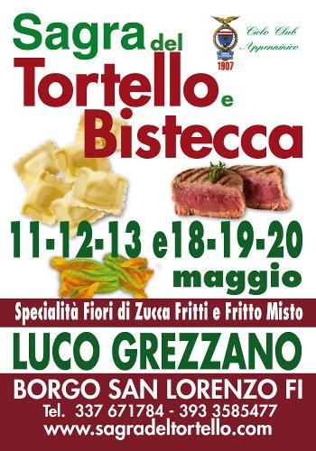 Locandina della Sagra del Tortello e Bistecca di Grezzano, edizione del 2012