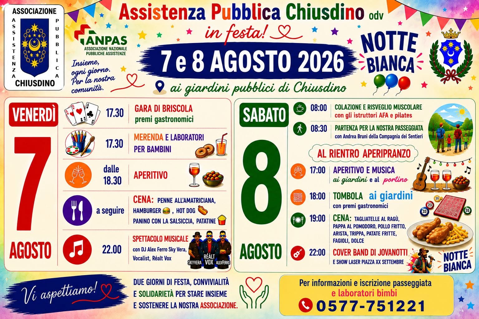 Assistenza Pubblica Chiusdino in Festa
