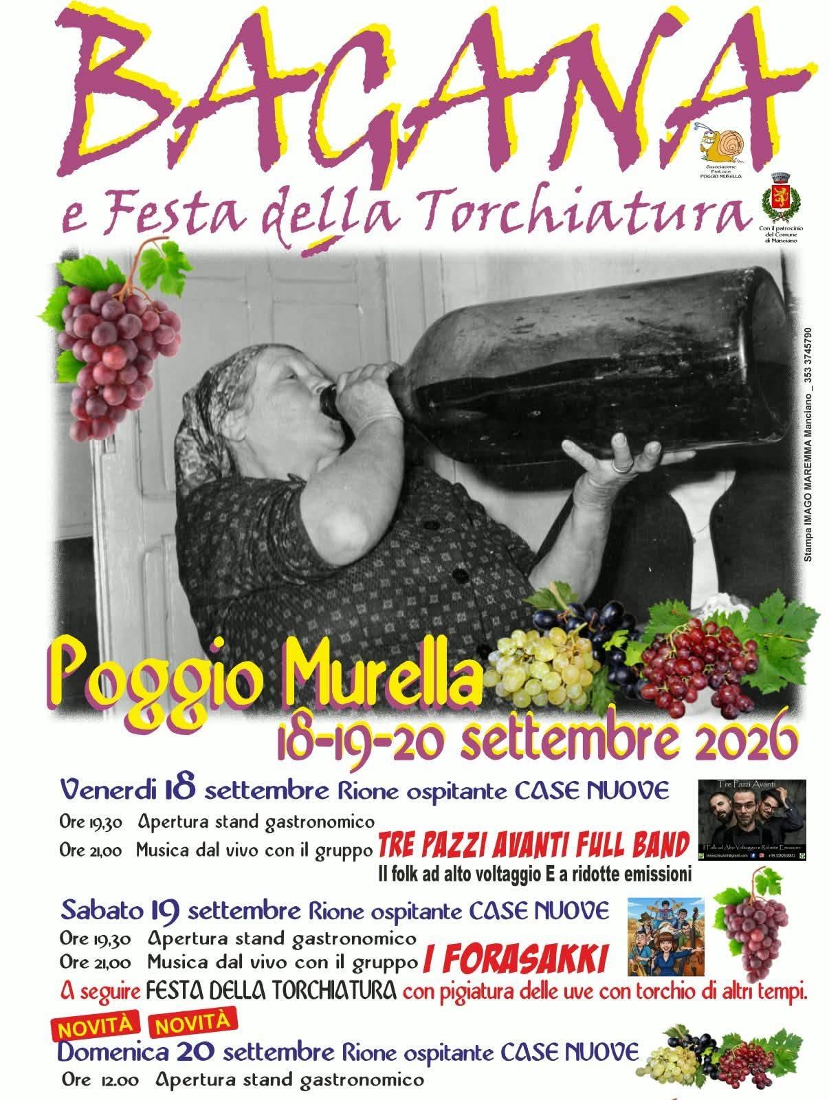 Bagana e Festa della Torchiatura