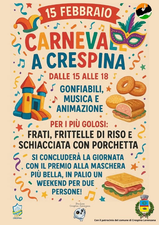 Carnevale per le vie di Crespina
