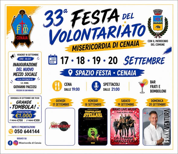 Festa del volontariato a Cenaia