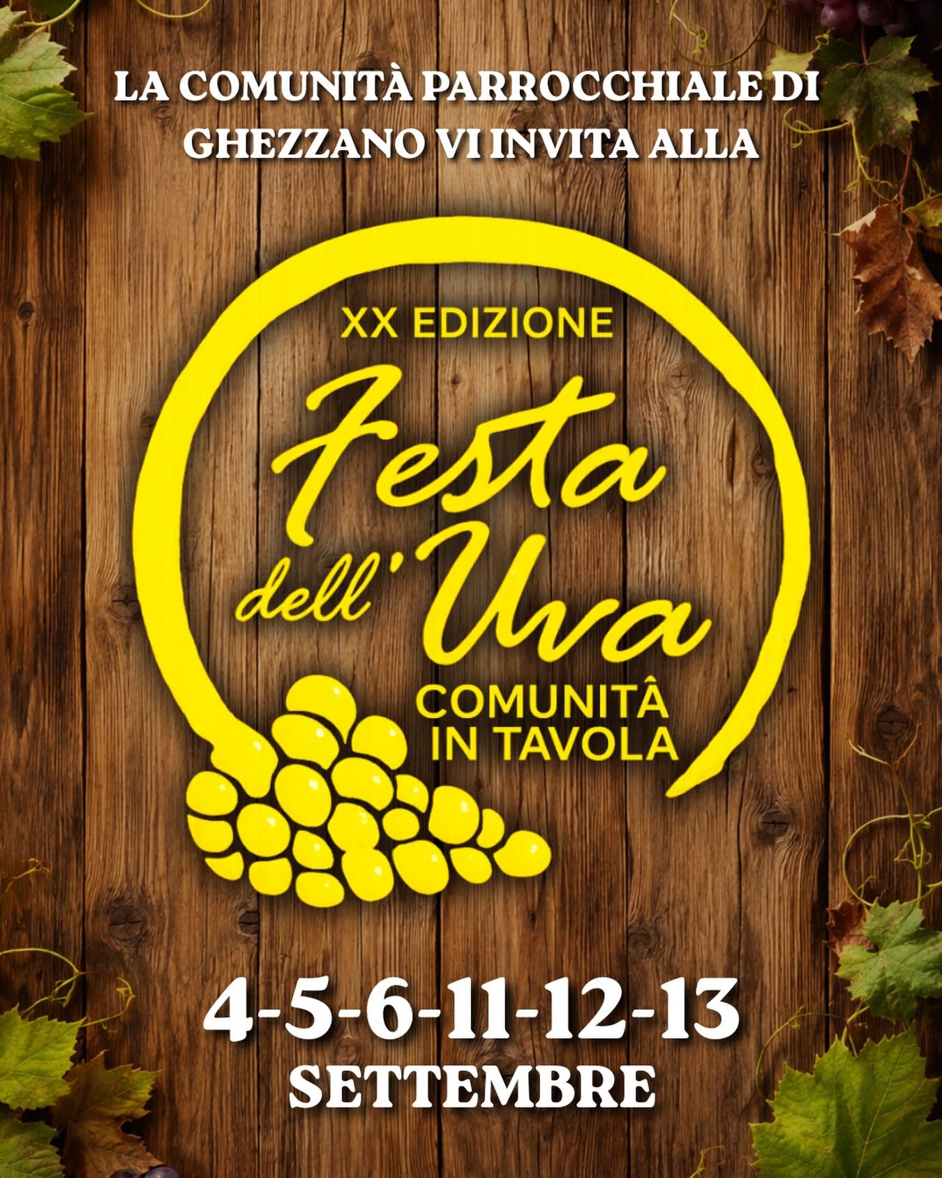 Festa dell'Uva – Comunità in tavola