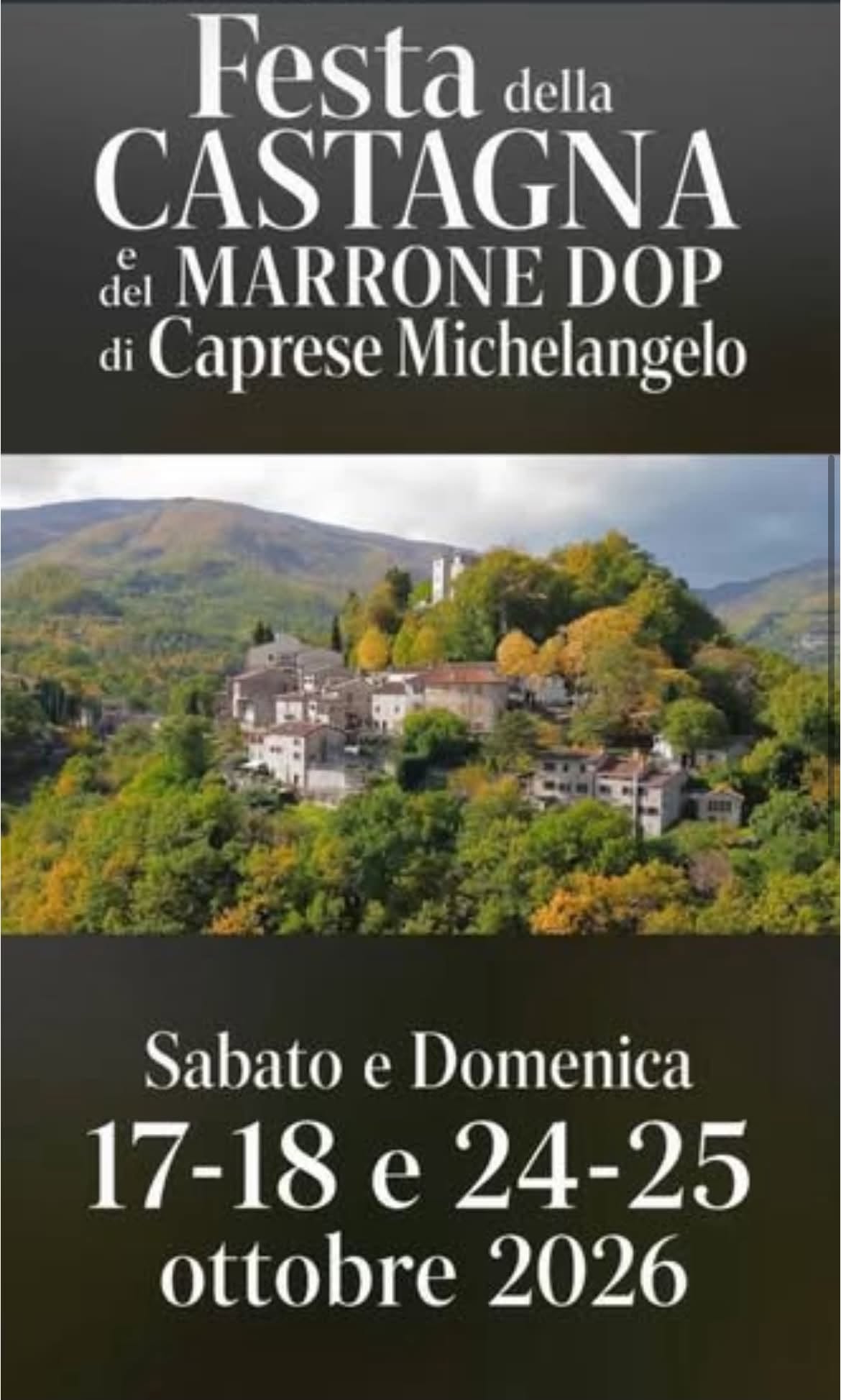 Festa della Castagna e del Marrone DOP di Caprese