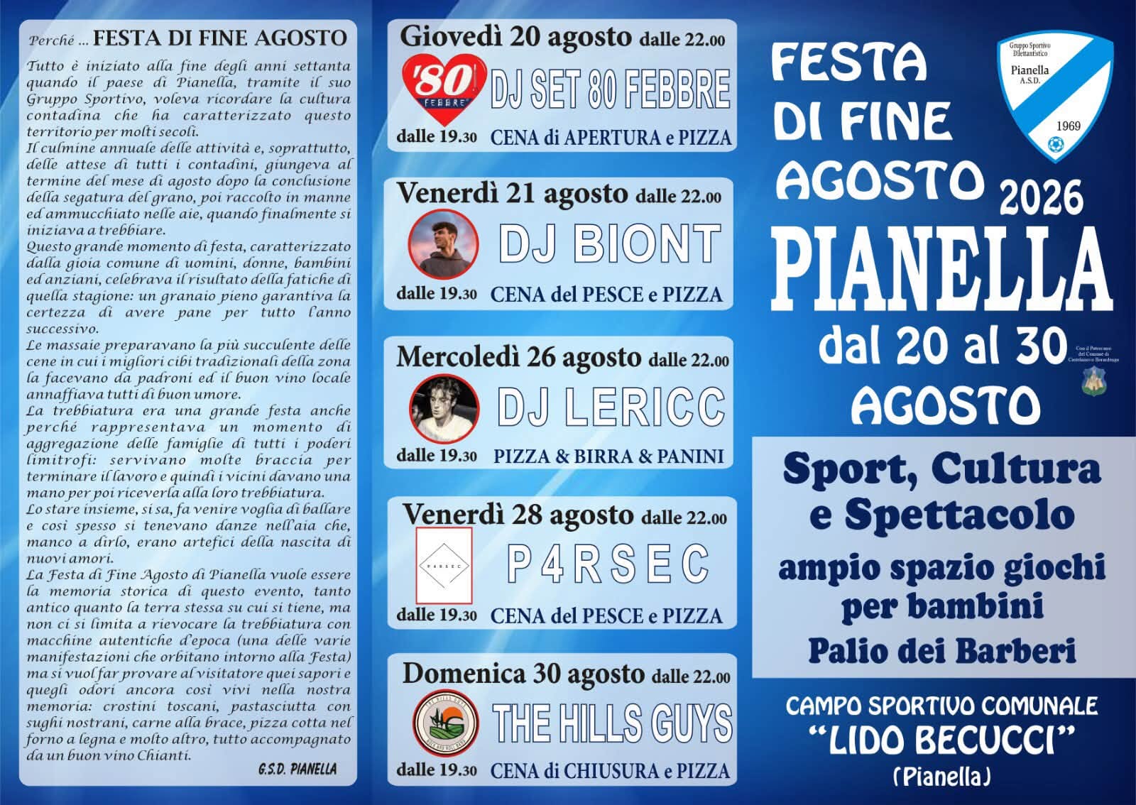 Festa di fine agosto