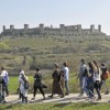 Una precedente passeggiata a Monteriggioni (foto di Michele Piccardo)