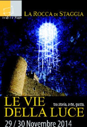 Locandina de Le Vie della Luce a Staggia Senese, edizione 2014