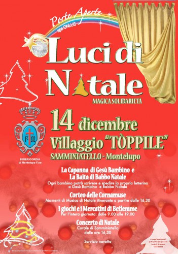 Locandina di Luci di Natale di Samminiatello, edizione 2014