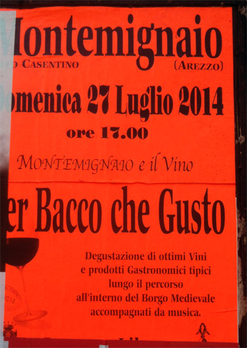 Montemignaio e il Vino
