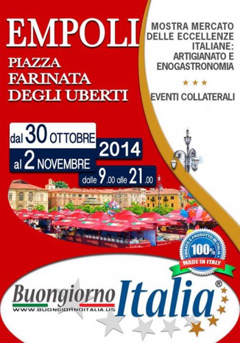 Locandina della Mostra Mercato delle Eccellenze Italiane di Empoli, edizione 2014