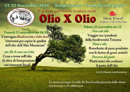 Locandina di Olio per Olio a Semproniano, edizione del 2014