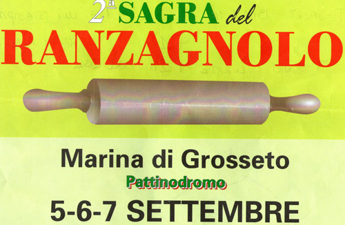 Locandina della Sagra del Ranzagnolo a Marina di Grosseto, edizione del 2014
